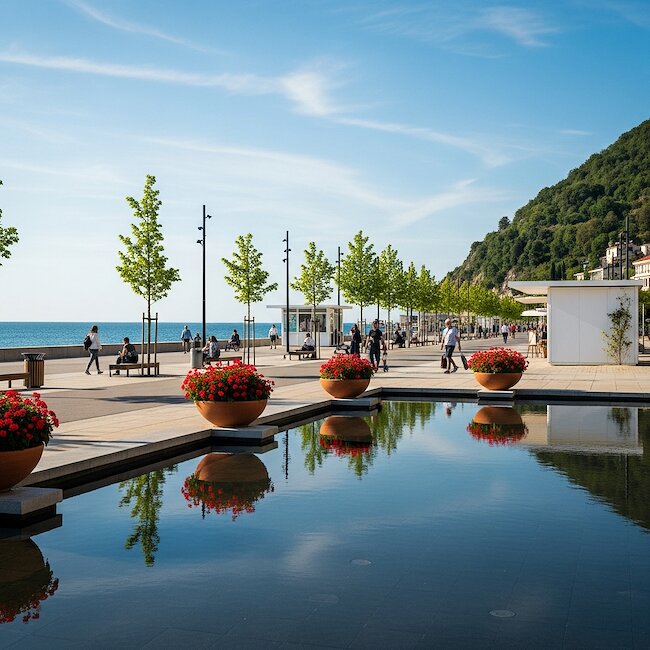 Strandpromenade in Baabe