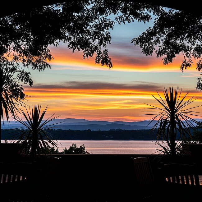 Reifinger See bei Grassau im Abendlicht