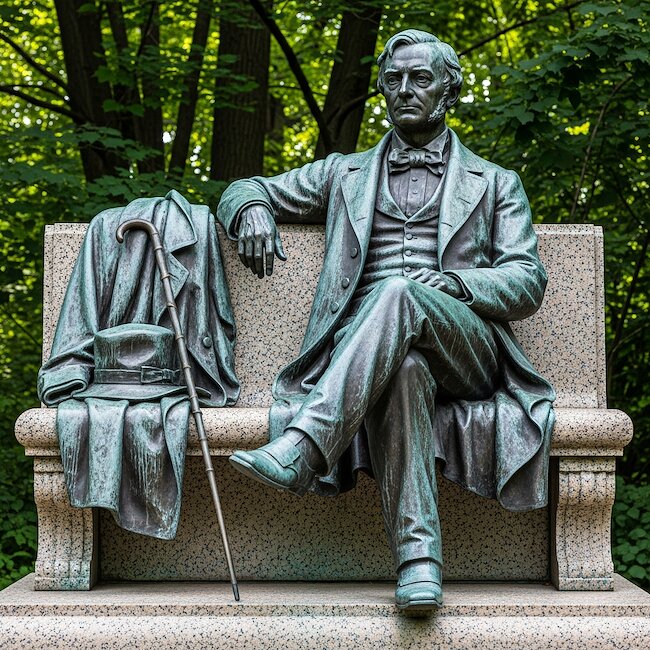 Ferienwohnung in Brandenburg Neuruppin-Fontane-Denkmal