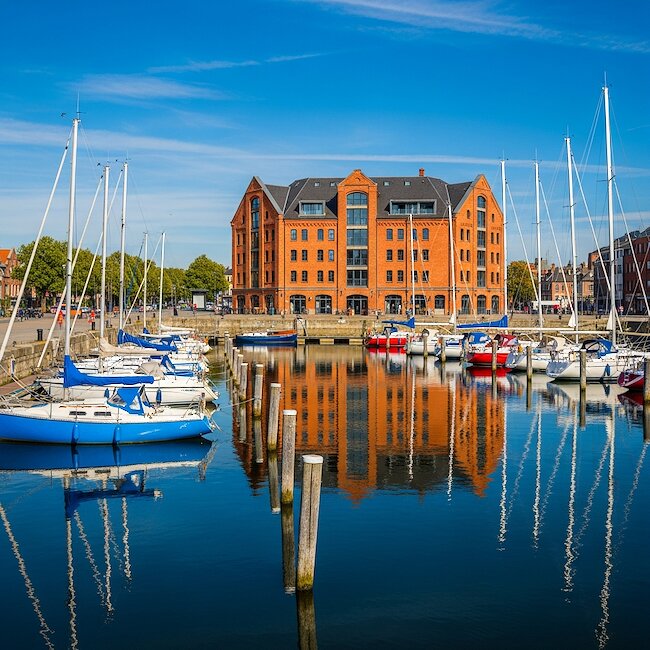 Hafen in Orth auf Fehmarn