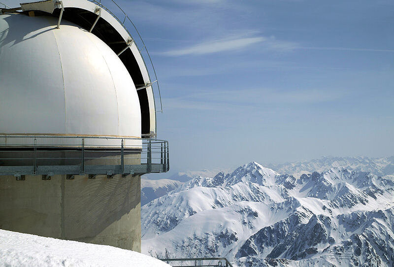 La coupole du coronographe CLIMSO - Observatoire du Pic du Midi