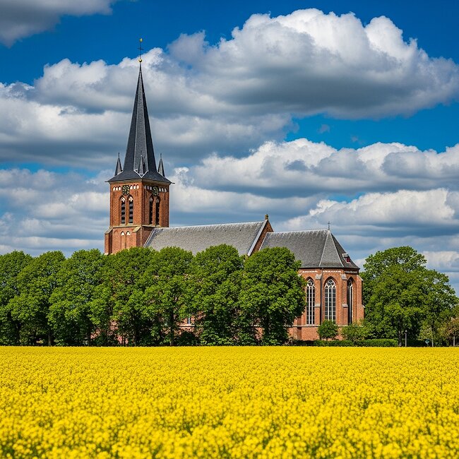 Rapsblüte in Ostfriesland