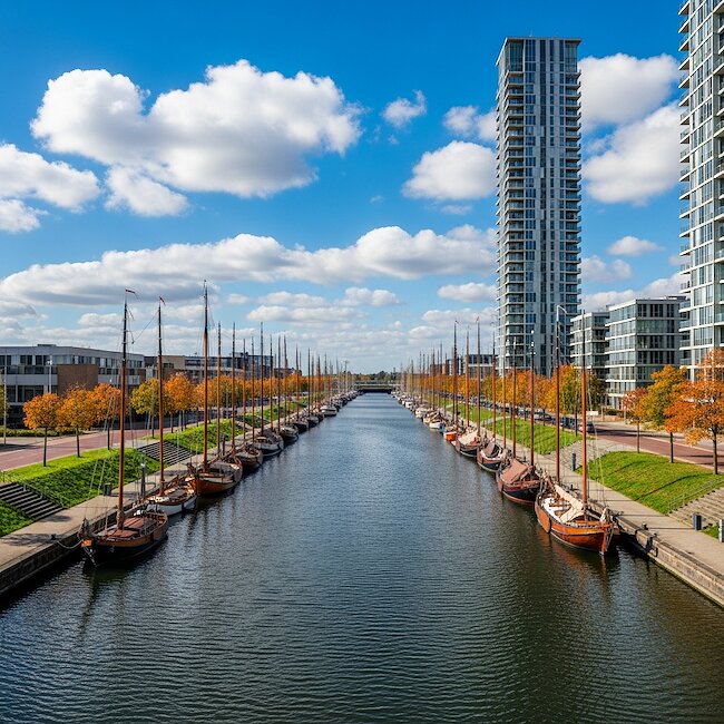 Germaniahafen und Kay-City in Kiel