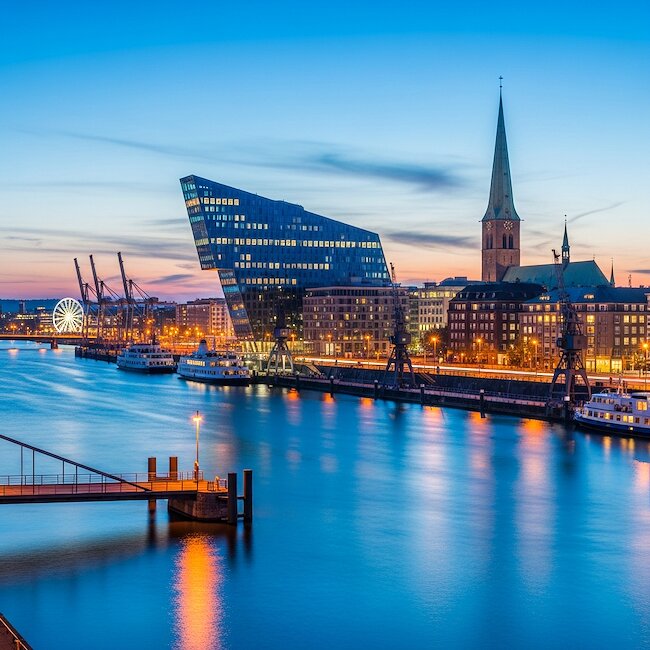 Kieler Förde am Abend
