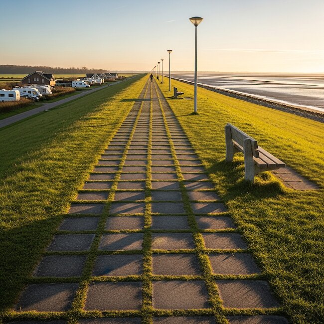 Deich in Neuharlingersiel