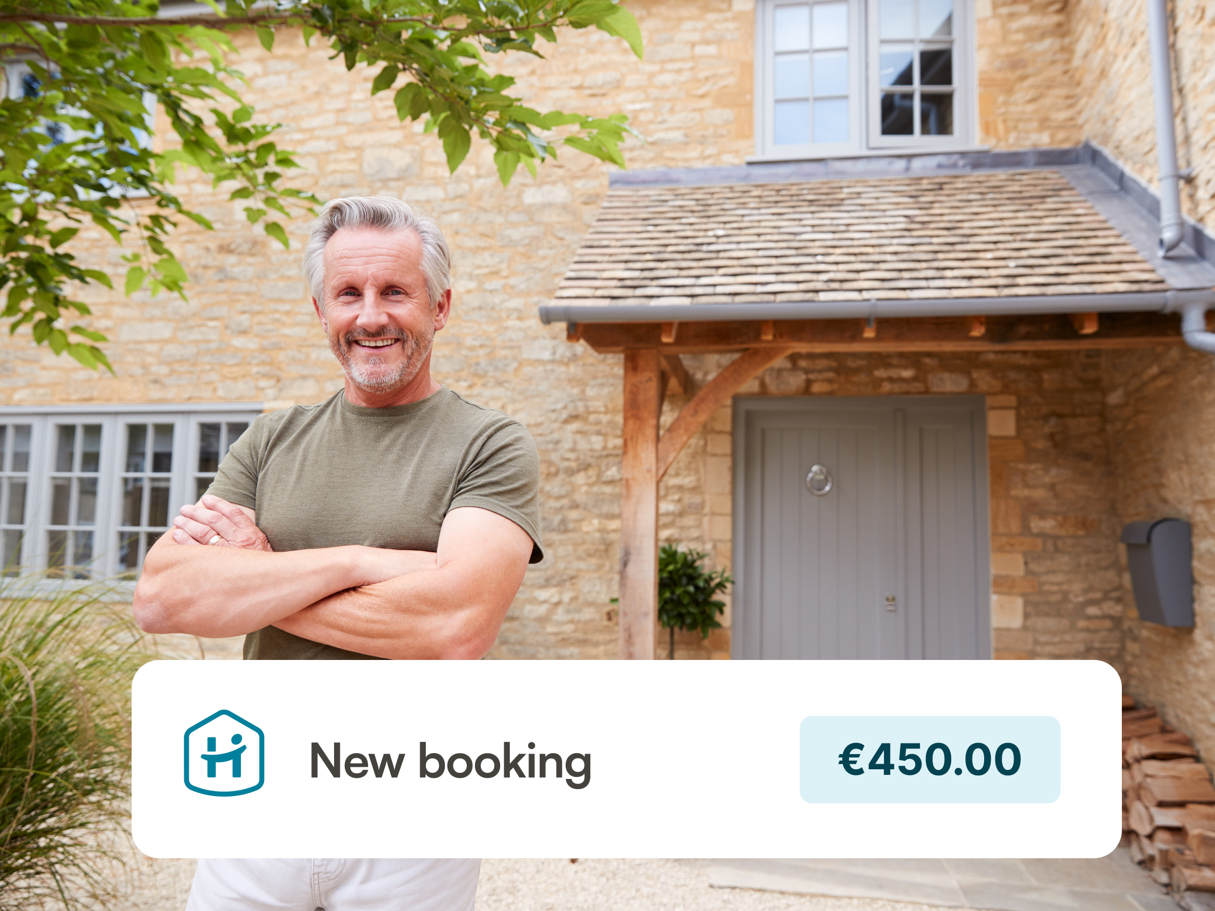 Host and his beautiful villa on Majorca