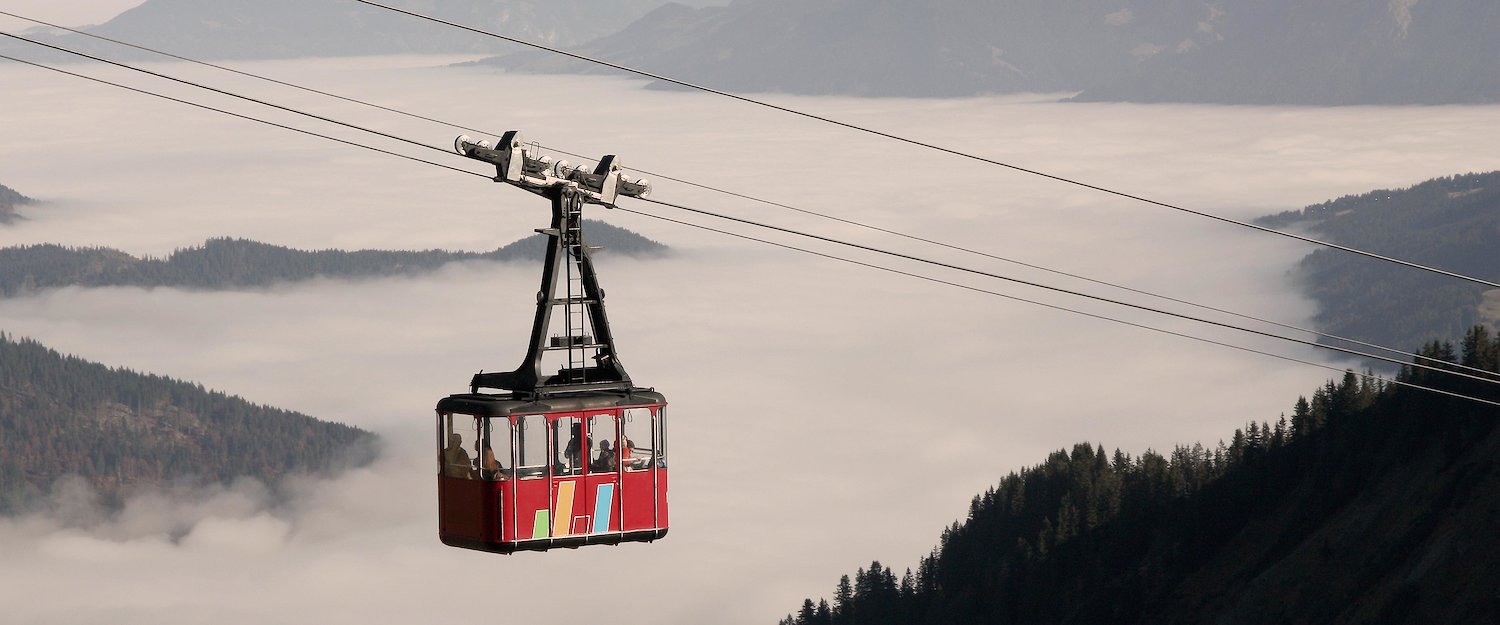 Gondelbahn über dem Kleinwalsertal Gondelbahn über dem Kleinwalsertal