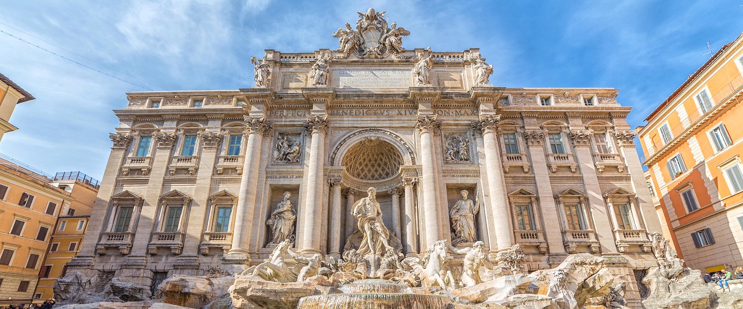 A Famosa Fontana de Trevi
