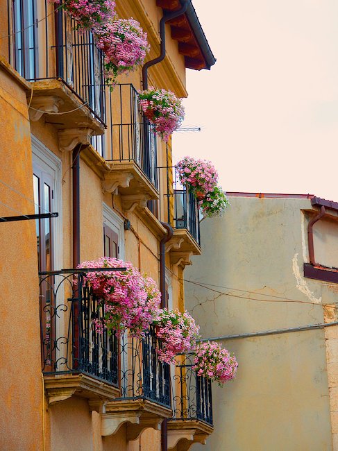 Italienische Hausfassade