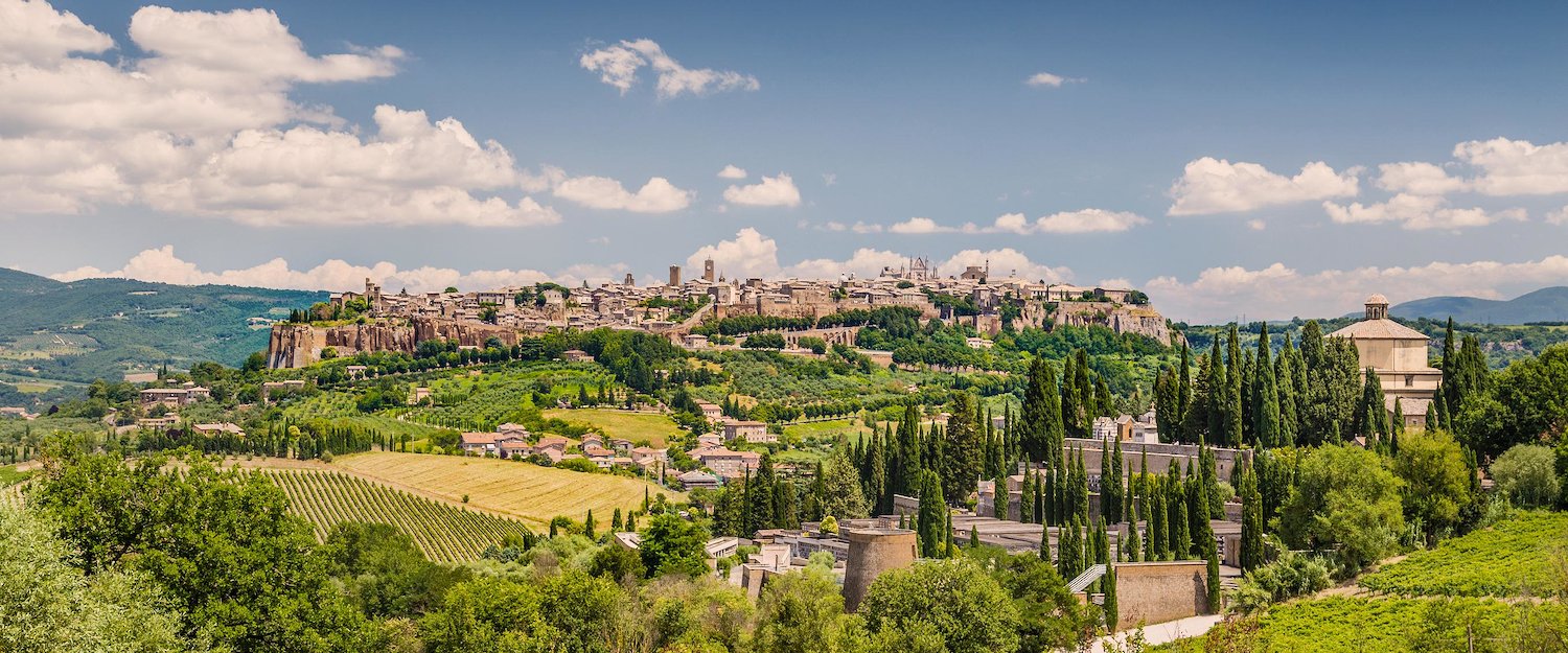 Das schöne Dorf Orvieto in Umbrien Das schöne Dorf Orvieto in Umbrien