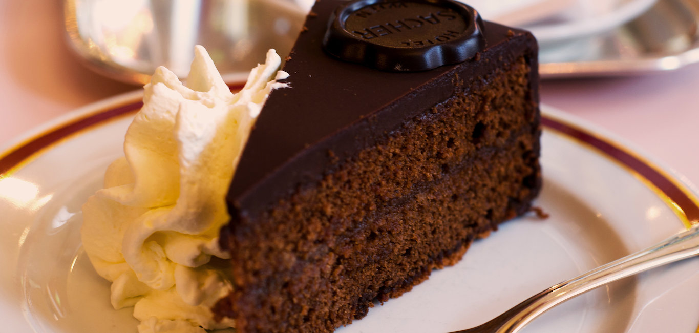 Sachertorte im Café Sacher Sachertorte im Café Sacher