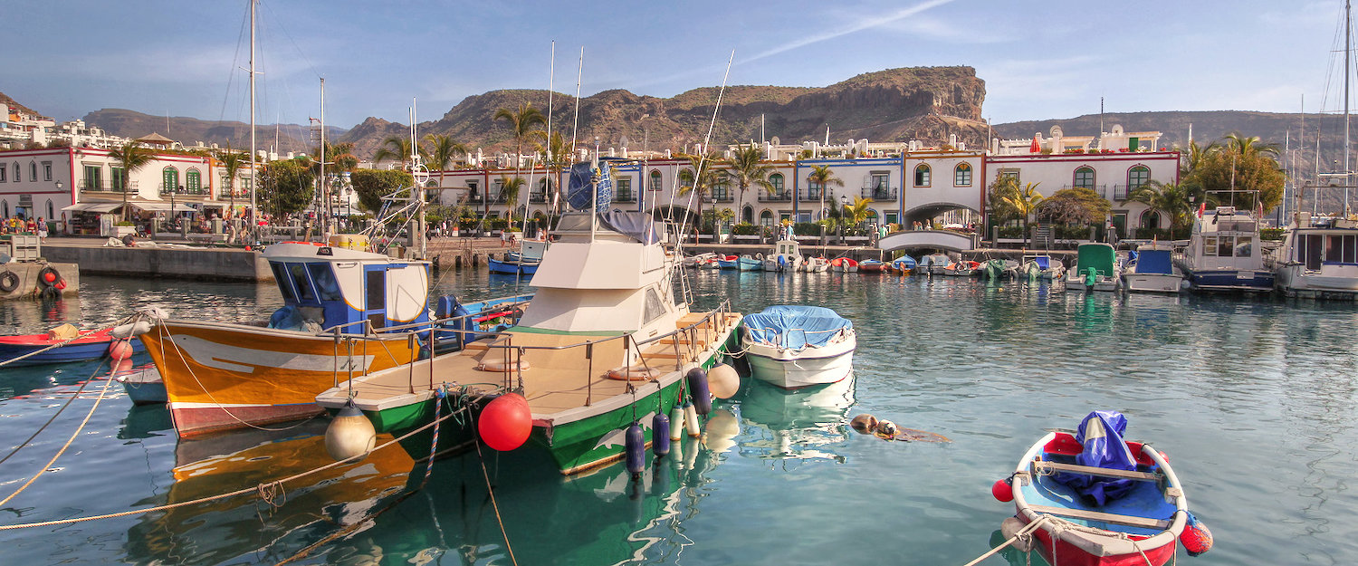 Idyllischer Hafen in Puerto de Mogan Idyllischer Hafen in Puerto de Mogan