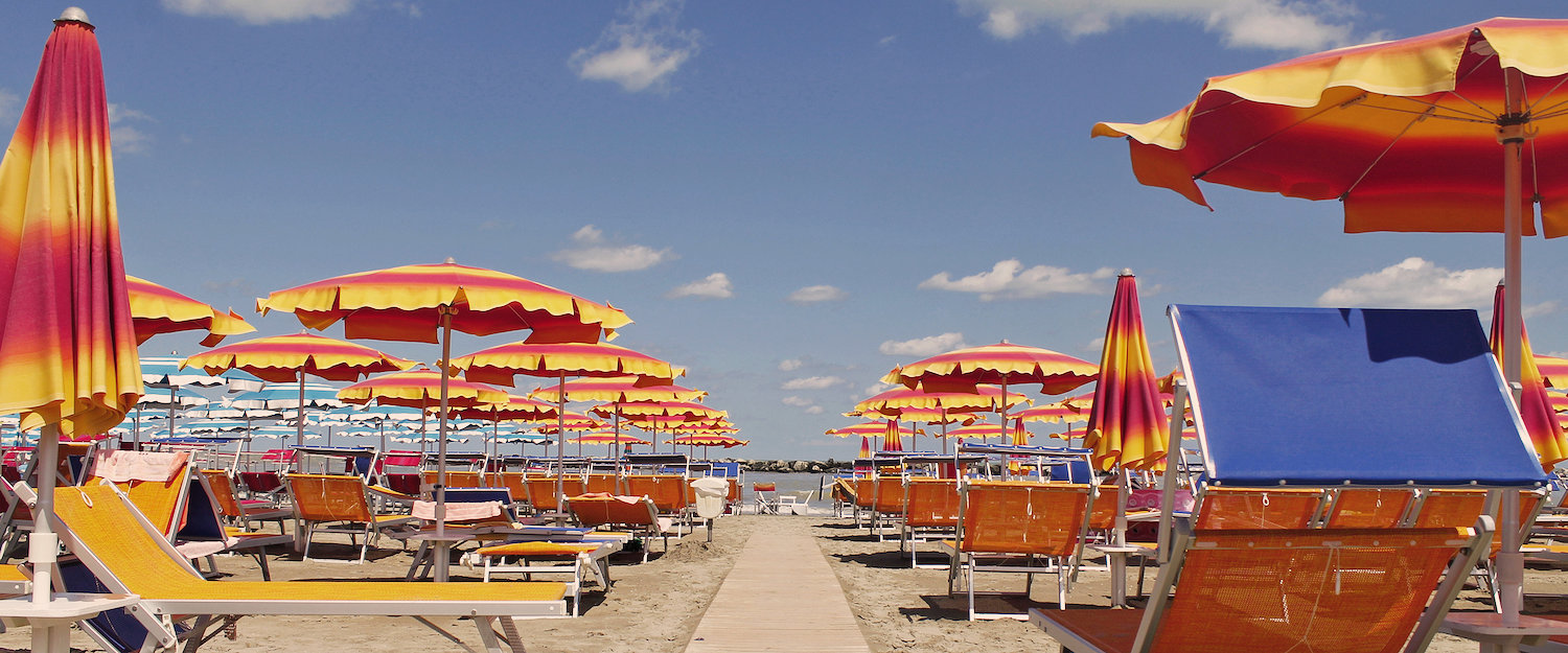 Spiaggia attrezzata.