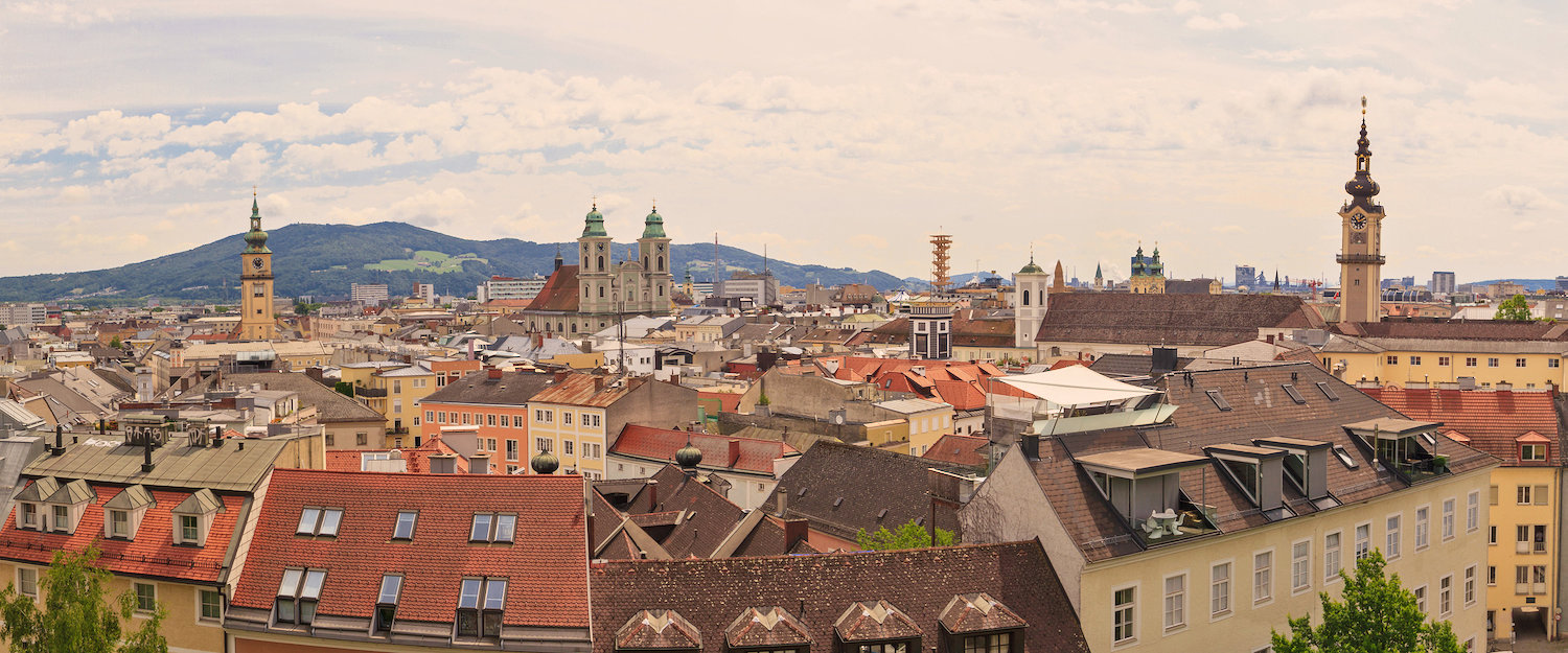 Panorama der Stadt Linz Panorama der Stadt Linz