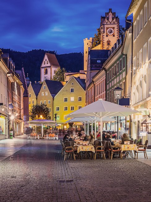 Die Innenstadt von Füssen
