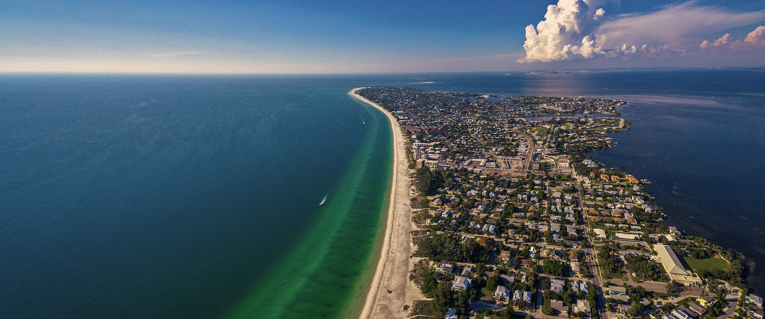 Aerial view of Anna Maria Island