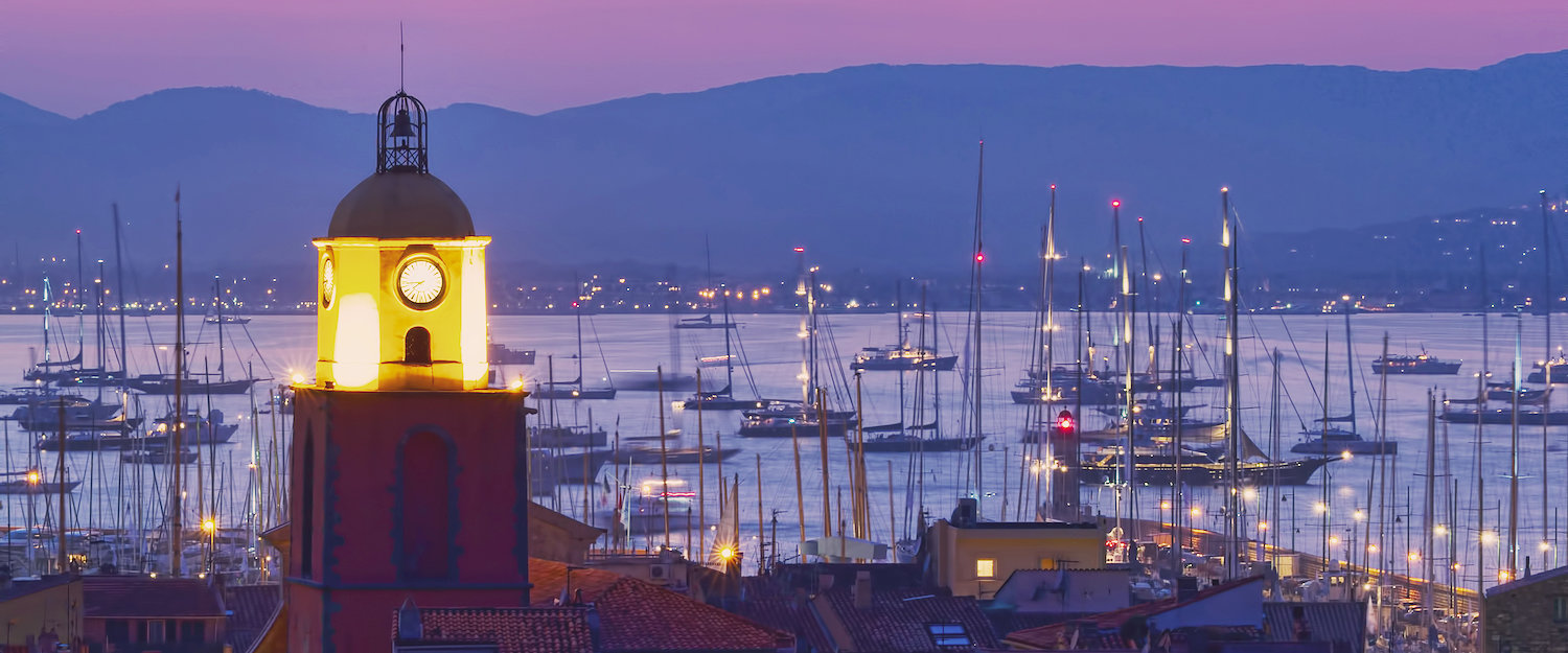 Sonnenuntergang am Hafen von Saint-Tropez Sonnenuntergang am Hafen von Saint-Tropez