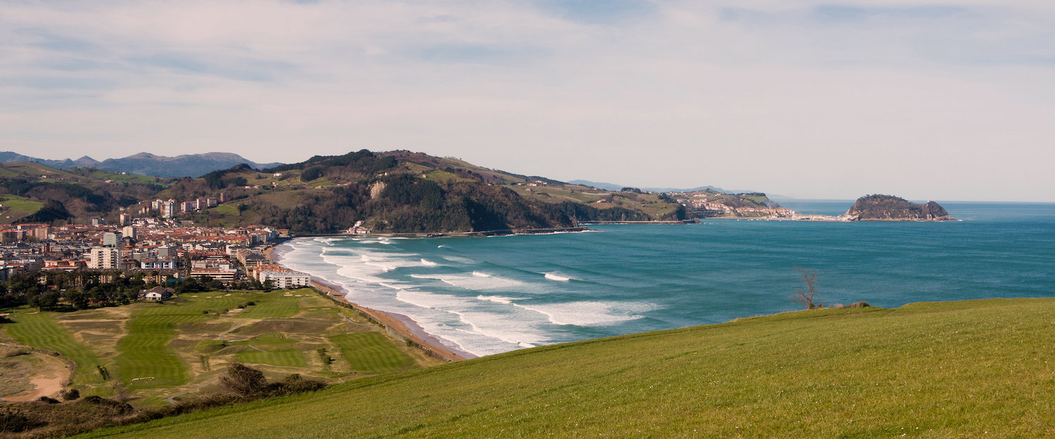 Mar y zonas verdes en Zarauz Mar y zonas verdes en Zarauz