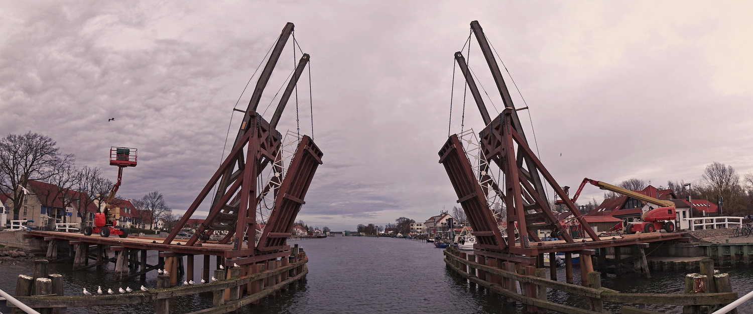Die historische Zugbrücke in Wiek Die historische Zugbrücke in Wiek