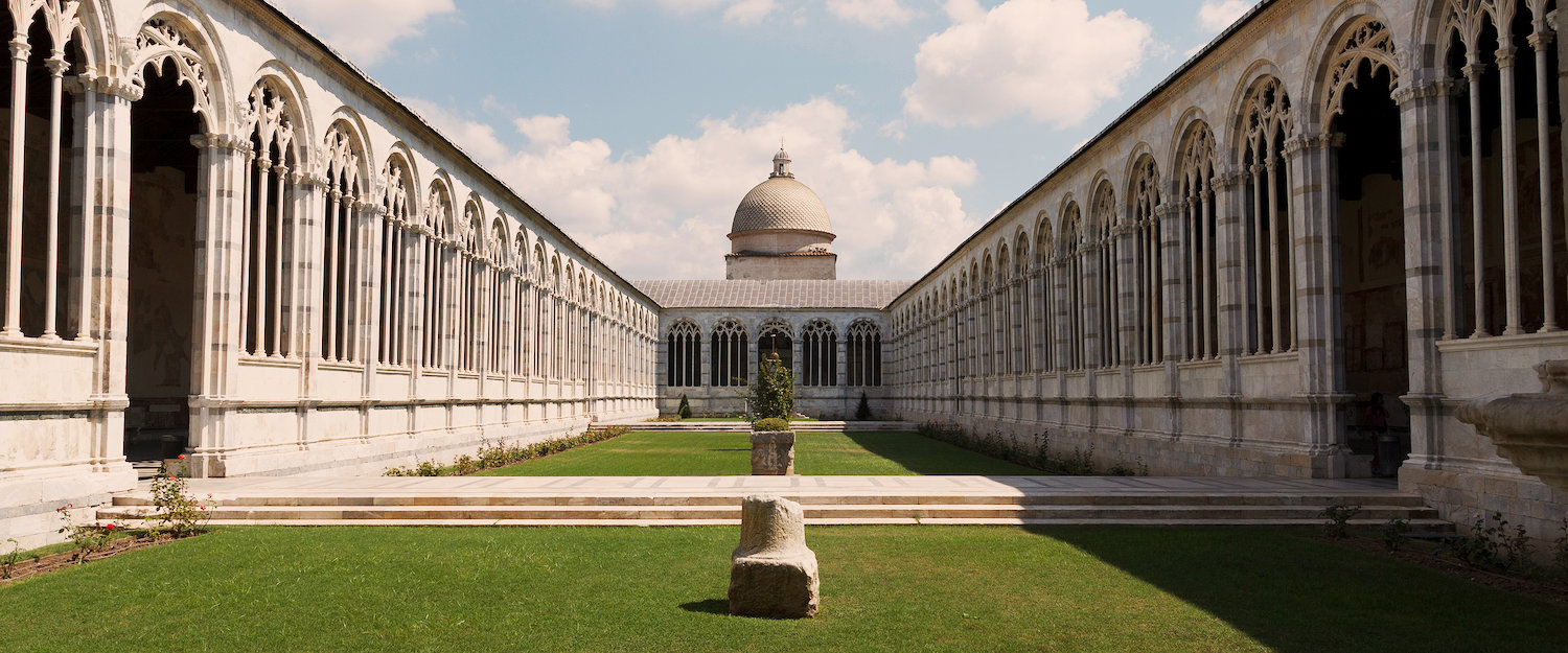 Das Camposanto Monumentale, Friedhofsanlage neben dem Dom zu Pisa Das Camposanto Monumentale, Friedhofsanlage neben dem Dom zu Pisa