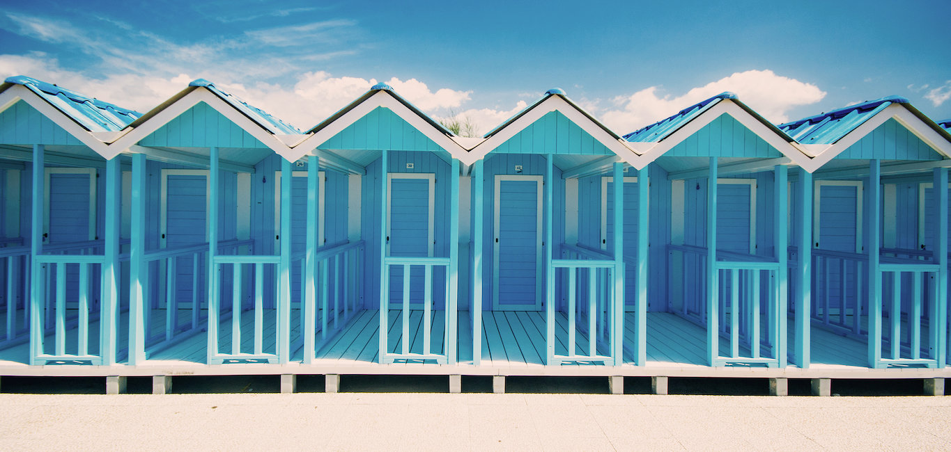 Cabine in spiaggia. Cabine in spiaggia.
