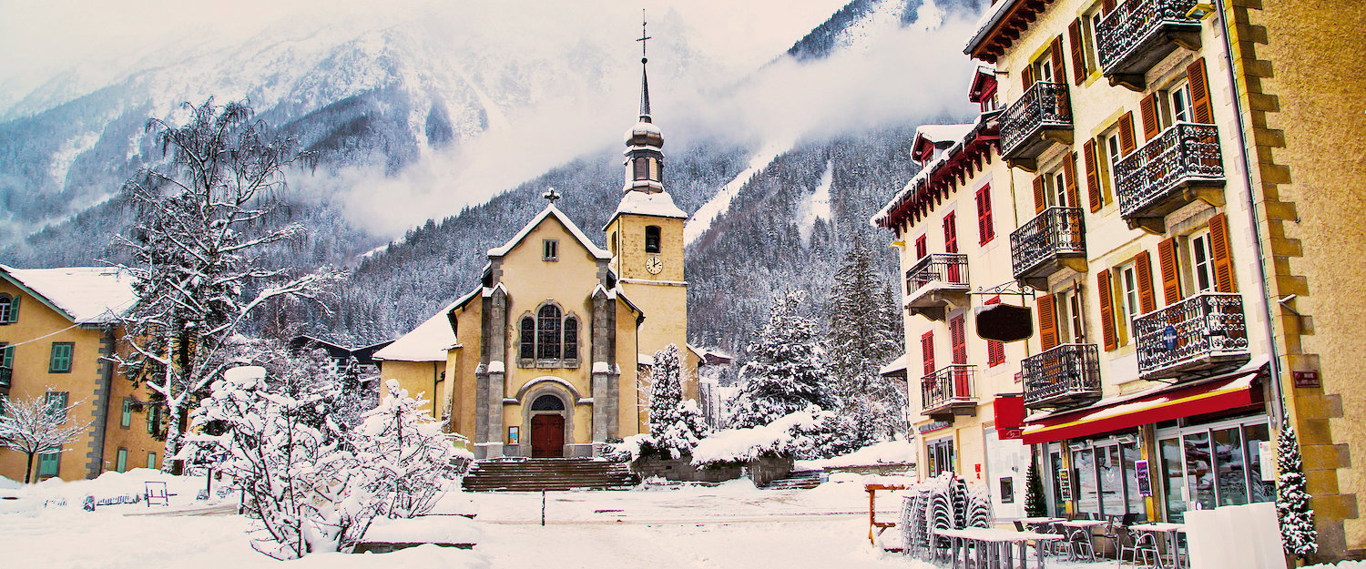 Kirche in Skiort Chamonix Kirche in Skiort Chamonix