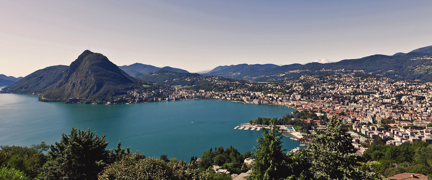 Traumhafter Ausblick über Lugano und den See Traumhafter Ausblick über Lugano und den See