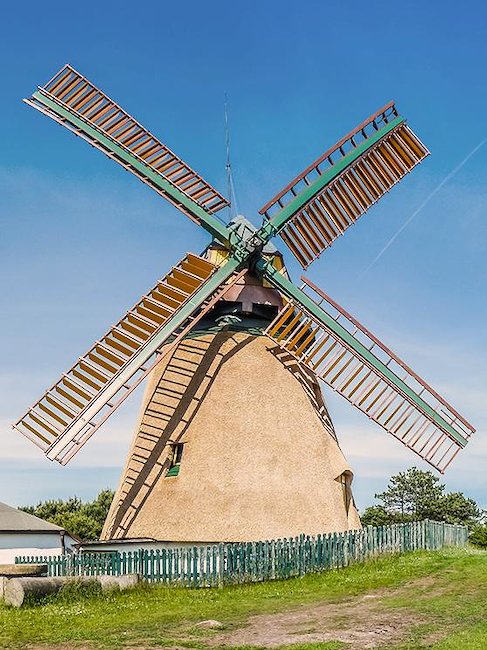 Malerische Windmühle auf Amrum