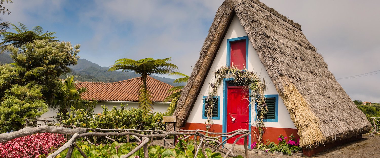 Traditionelles Haus auf Madeira