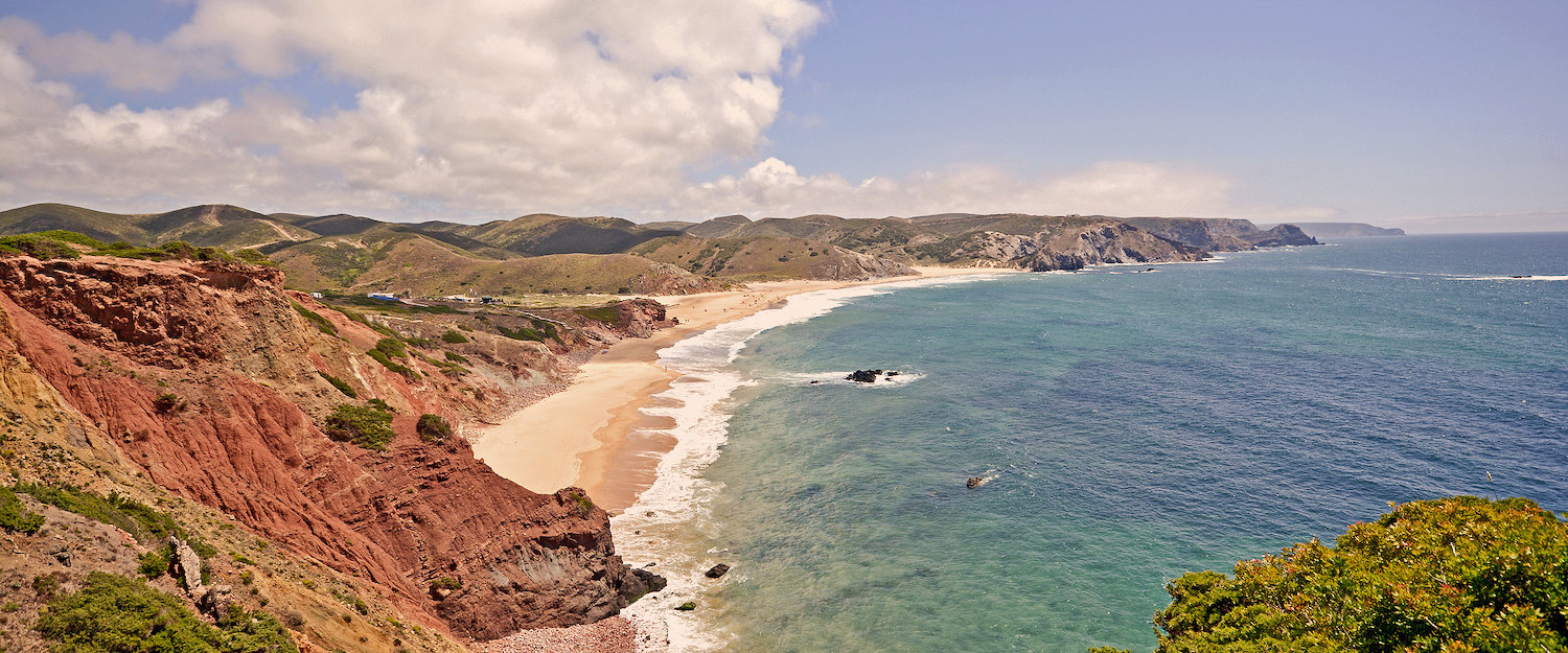 Vista da costa Dourada