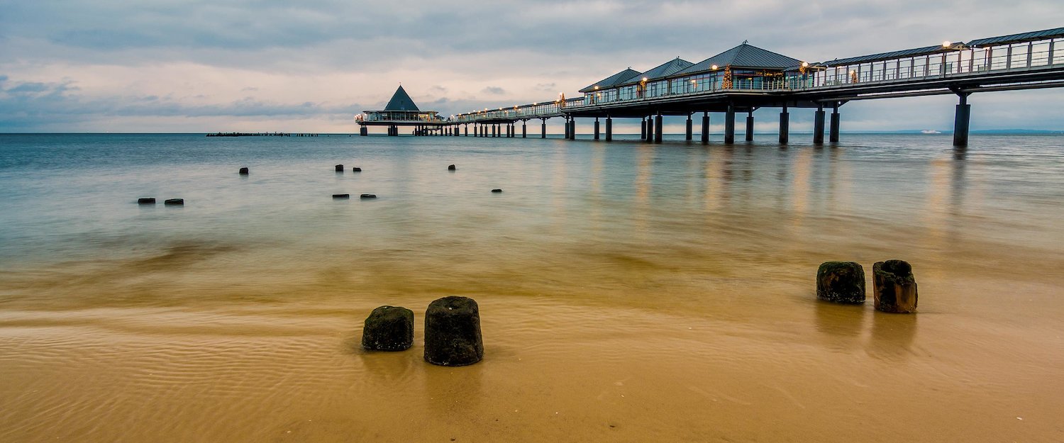 Ein Pier an der Küste Usedoms. Ein Pier an der Küste Usedoms.