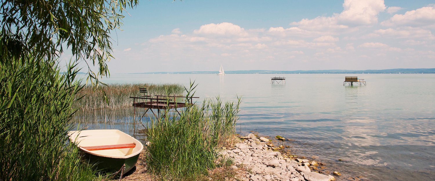 Der idyllische Balaton im Sommer