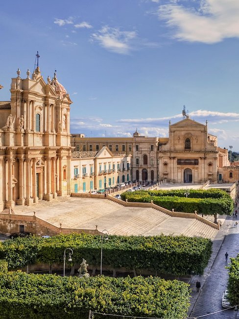 Die schöne Stadt Noto auf Sizilien