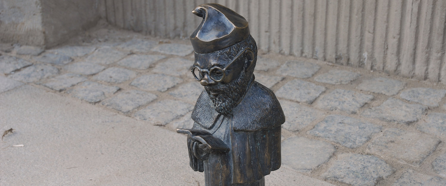 Jeden z wrocławskich krasnali