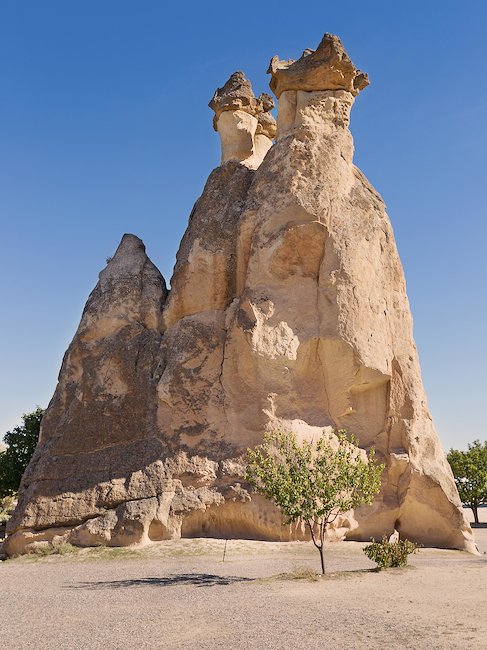 Roca impresionante en Capadocia