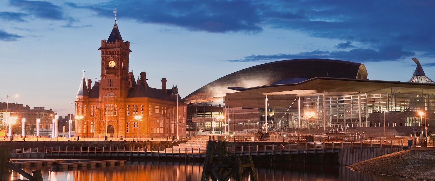 Cardiff Bay at night
