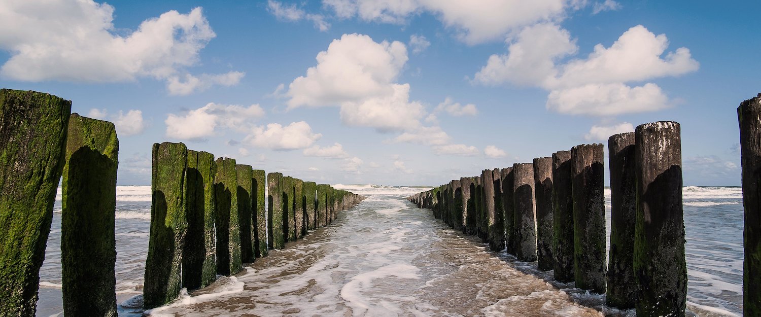 Wellenbrecher in Domburg Wellenbrecher in Domburg