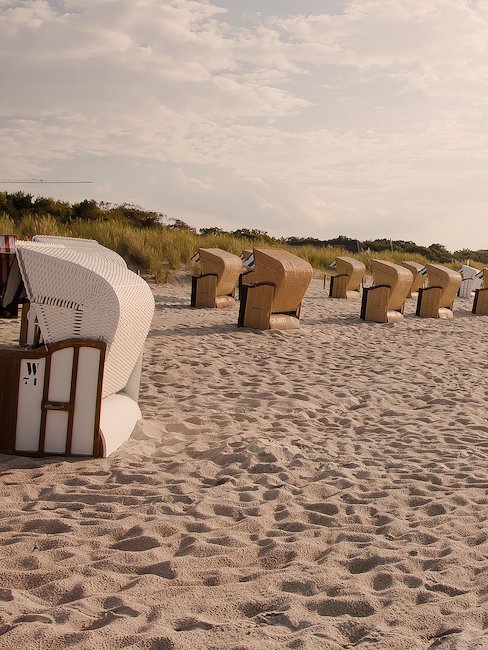 Entspannung pur im Strandkorb auf Ameland
