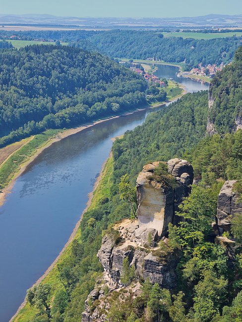 Blick über die Sächsische Schweiz