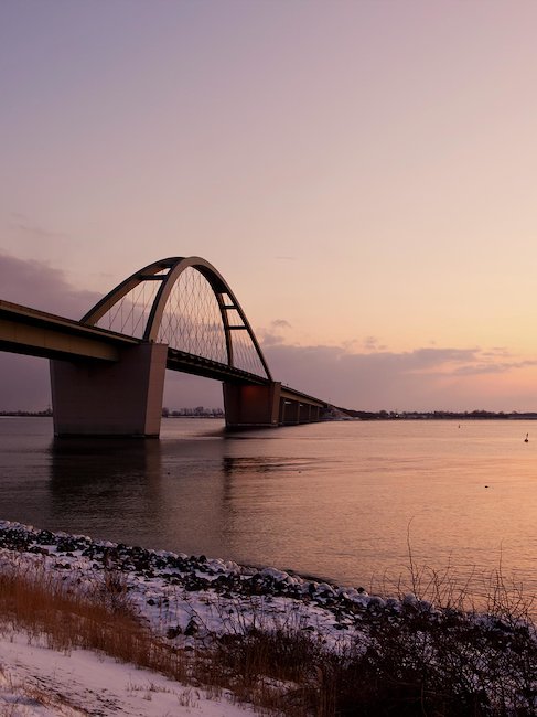 Die bekannte Fehmarnsundbrücke.