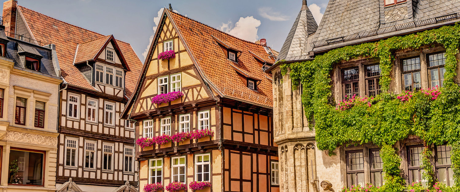 Schöne Stadt mit Fachwerkhäusern im Harz Schöne Stadt mit Fachwerkhäusern im Harz
