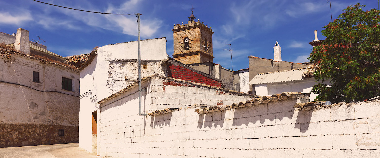 Calles de El Taboso y su iglesia Calles de El Taboso y su iglesia