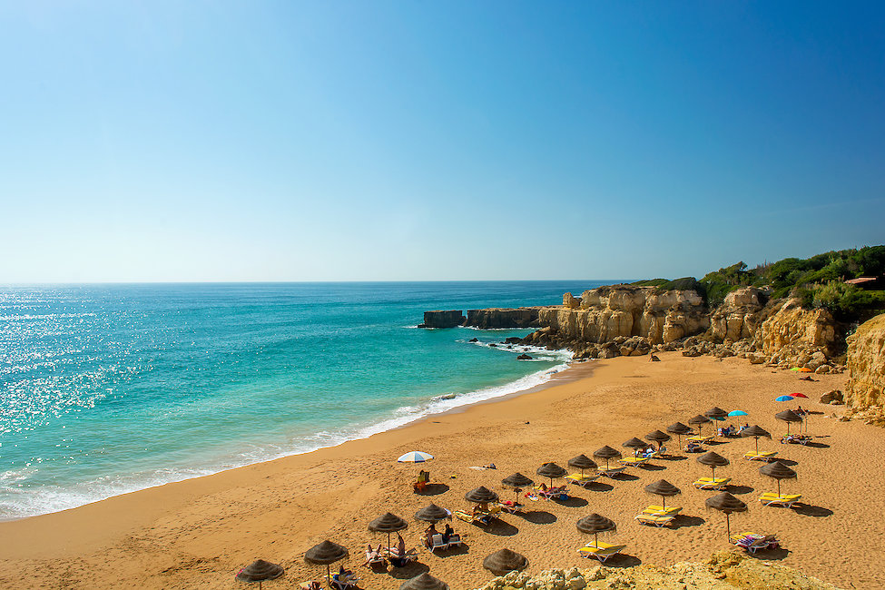 La famosa Praia do Castelo en el Algarve