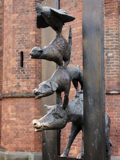 Statue der Bremer Stadtmusikanten