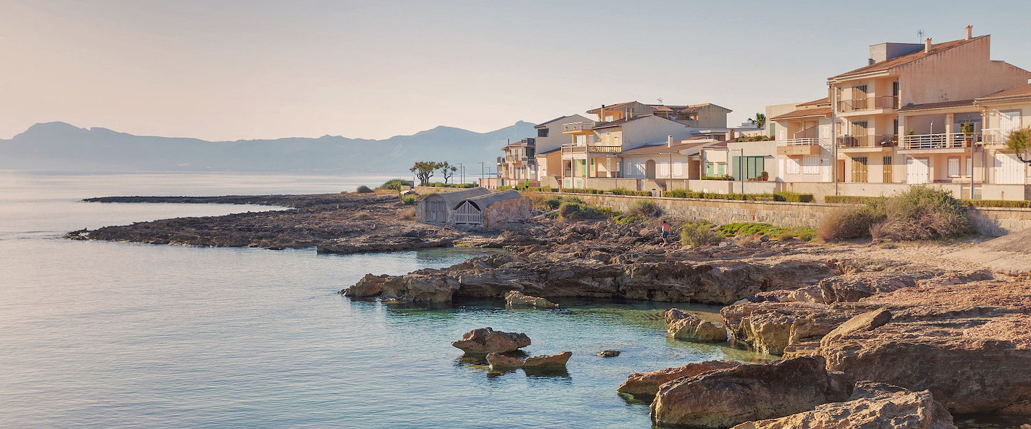 La costa desde el Paseo Marítimo en Can Picafort
