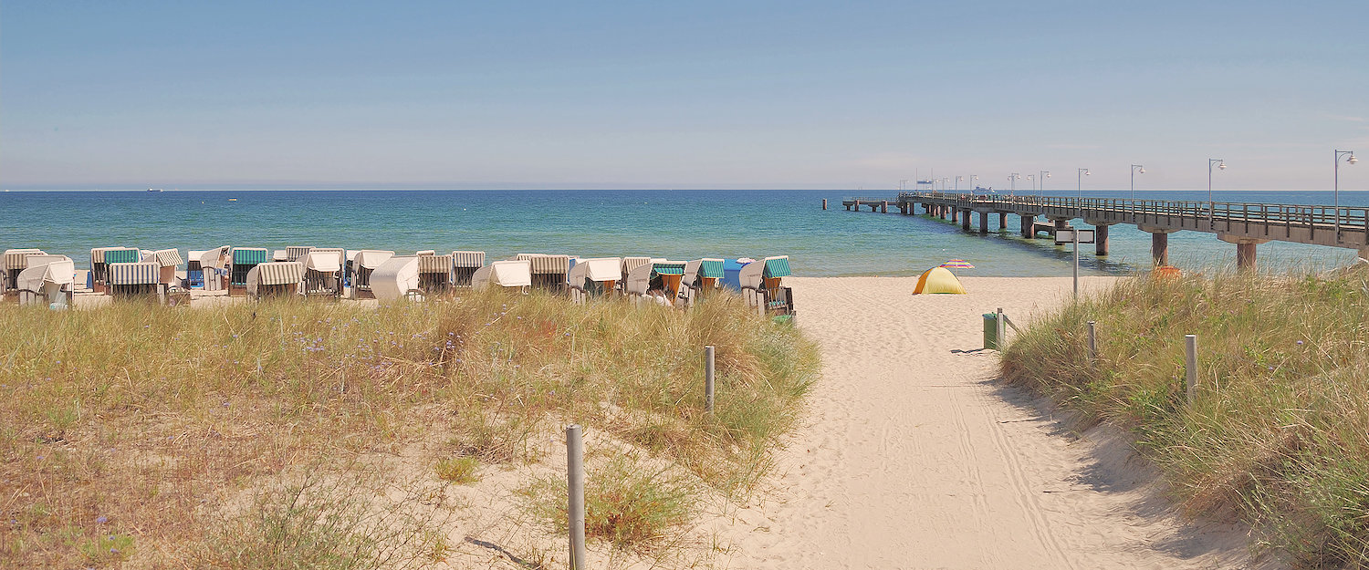 Sonniger Ostseestrand in Göhren