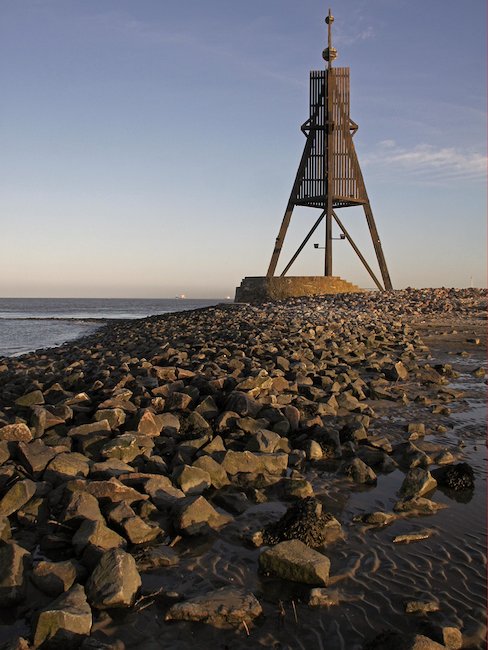 Das Wahrzeichen von Cuxhaven: Die Kugelbacke.