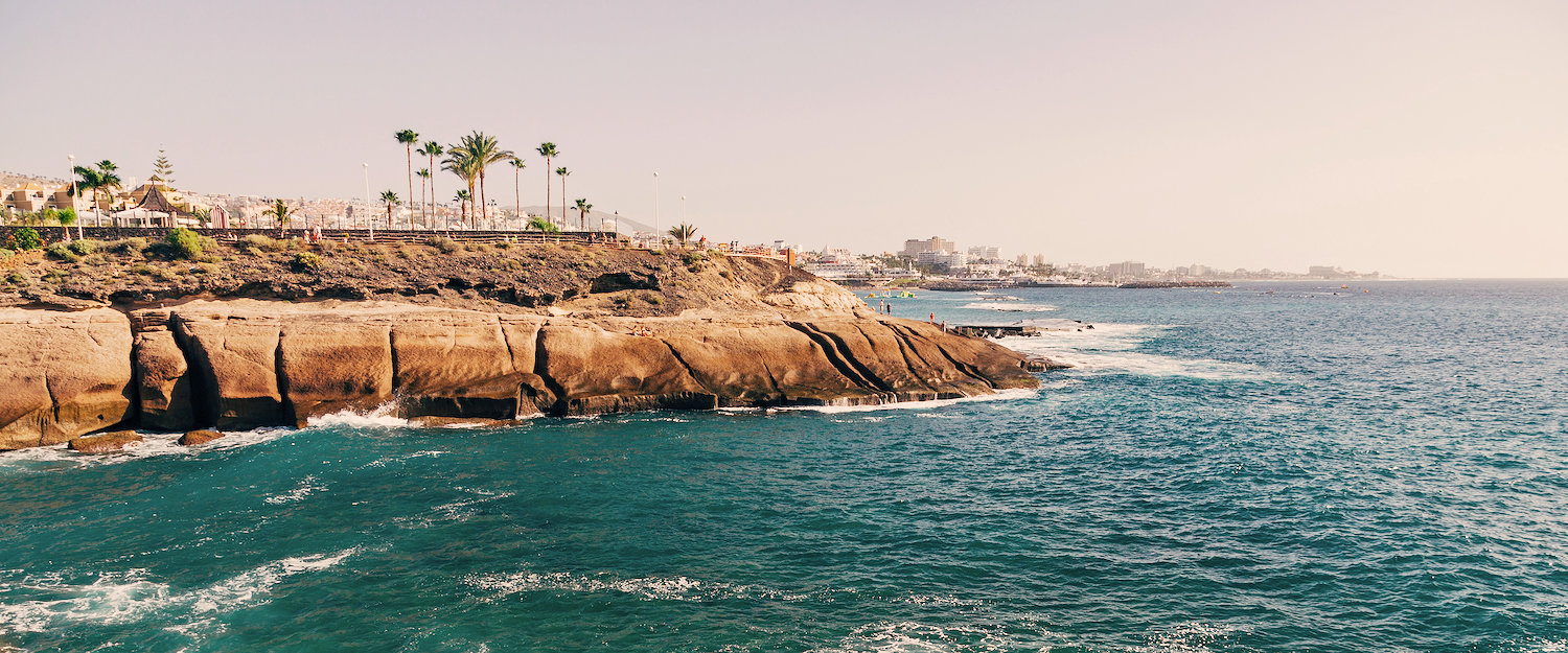 Vista del litoral en Costa Adeje