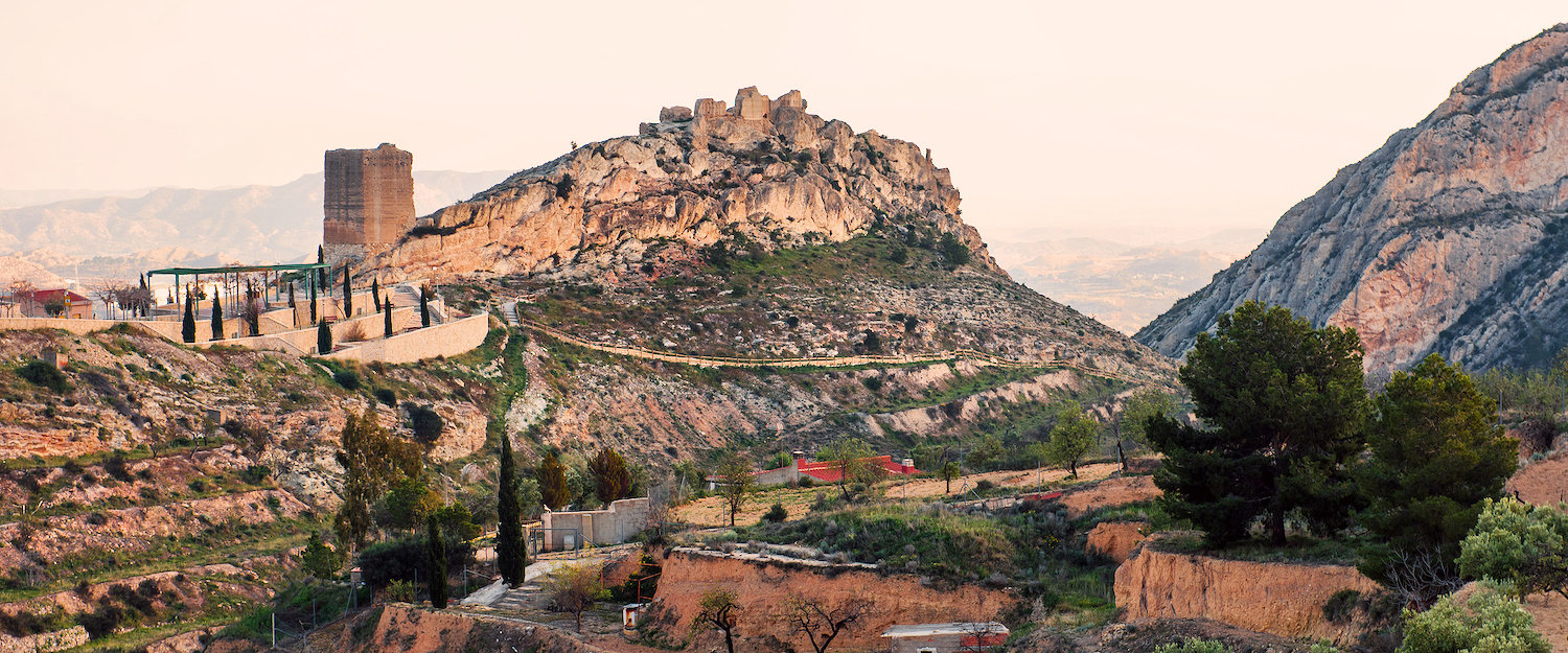 Vista del Castillo de la Torre Grossa en Jijona