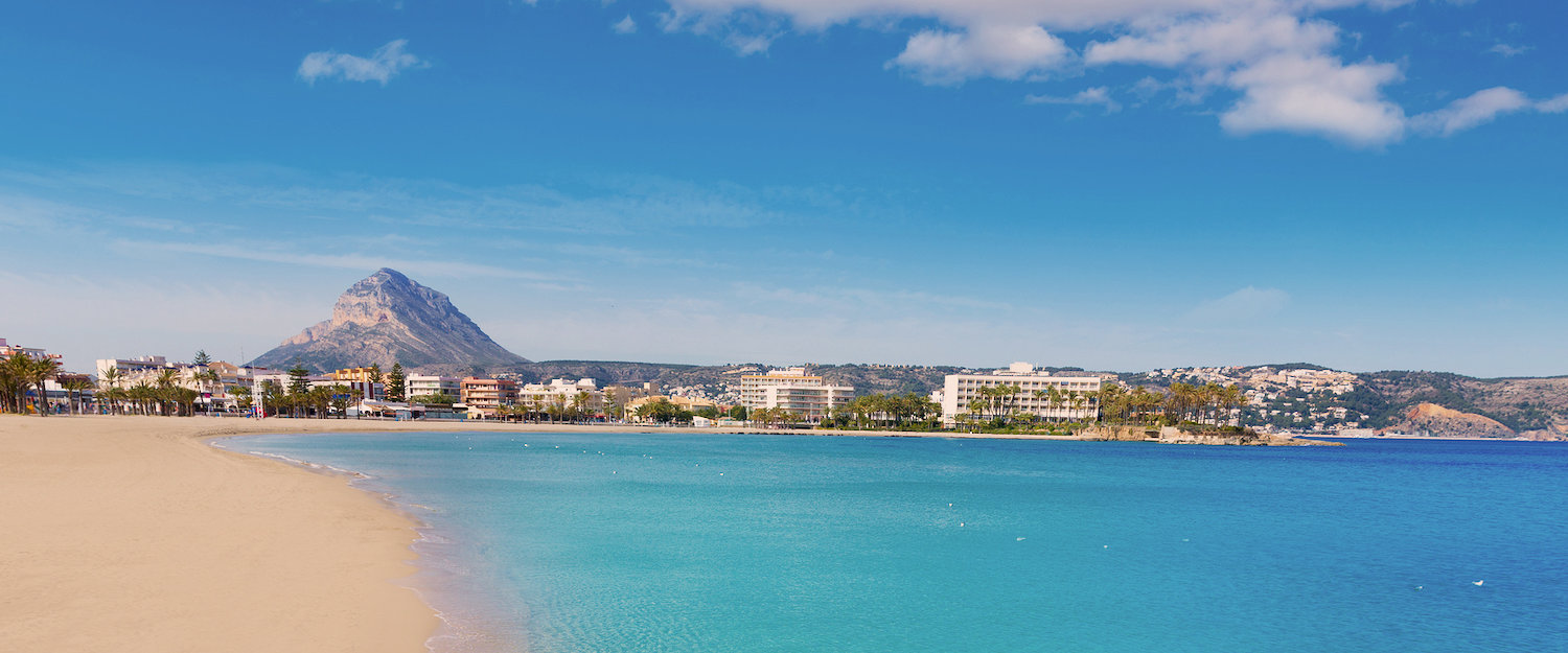 La playa del arenal en Jávea La playa del arenal en Jávea